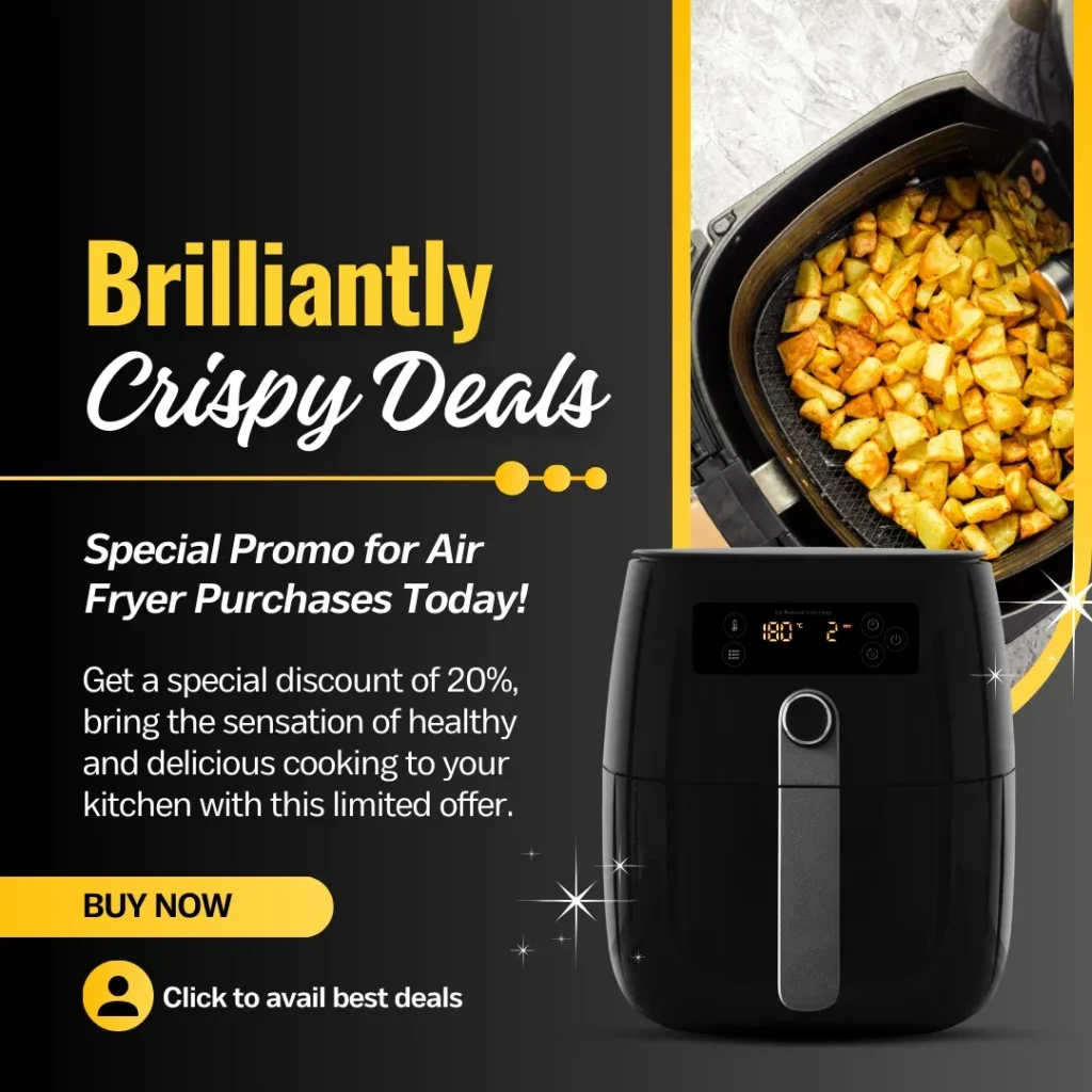 Yellow Modern Air Fryer Promotional Instagram